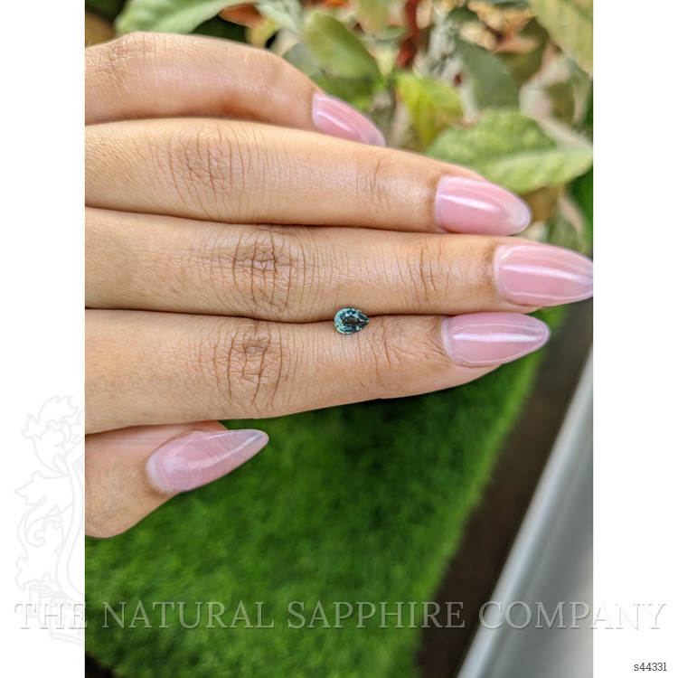0.56 Ct. Bluish Green Sapphire from Ceylon (Sri Lanka)