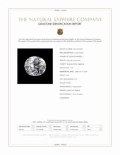 0.37 Ct. White Sapphire from Ceylon (Sri Lanka) Scan Report