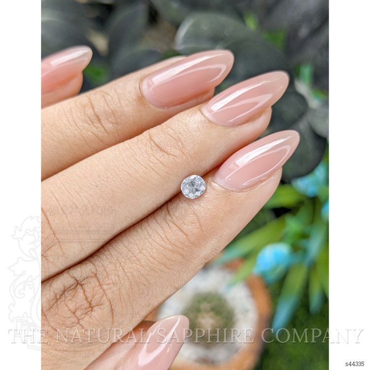 0.37 Ct. White Sapphire from Ceylon (Sri Lanka)