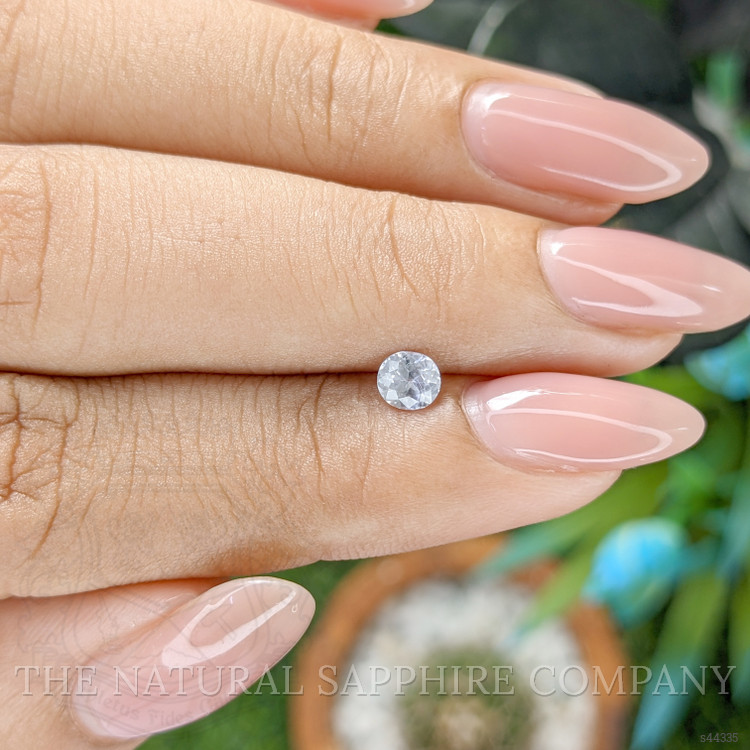 0.37 Ct. White Sapphire from Ceylon (Sri Lanka)