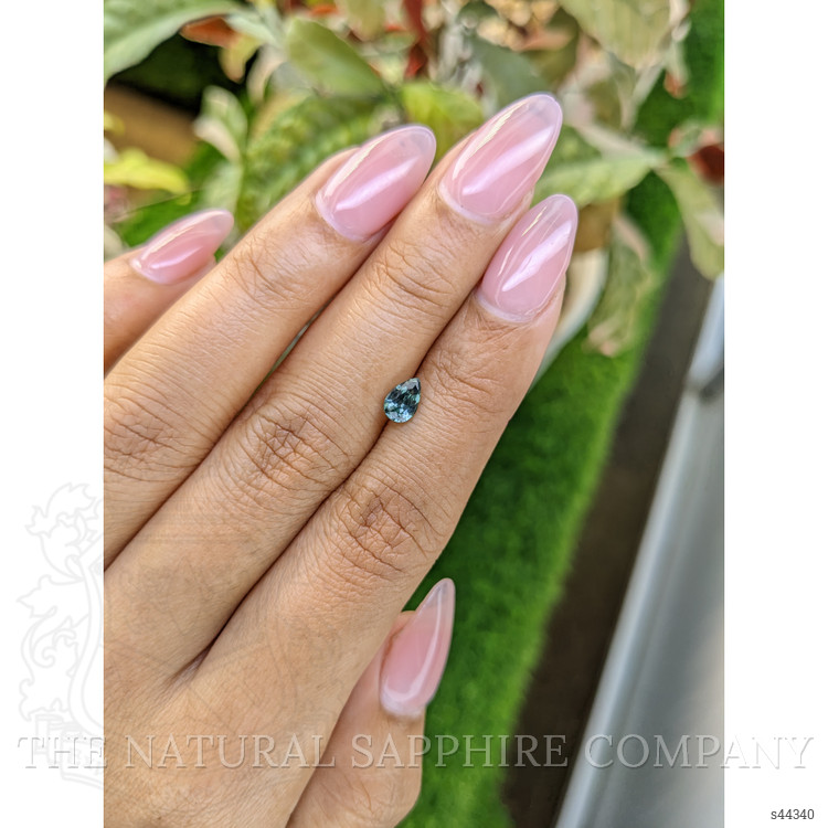 0.65 Ct. Greenish Blue Sapphire from Ceylon (Sri Lanka)
