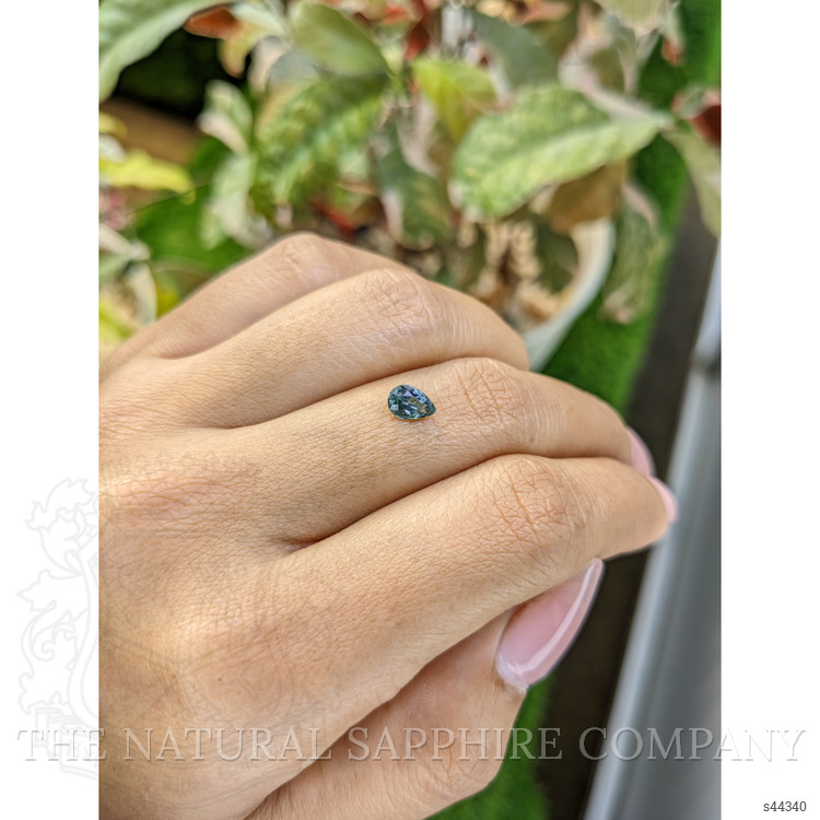 0.65 Ct. Greenish Blue Sapphire from Ceylon (Sri Lanka)