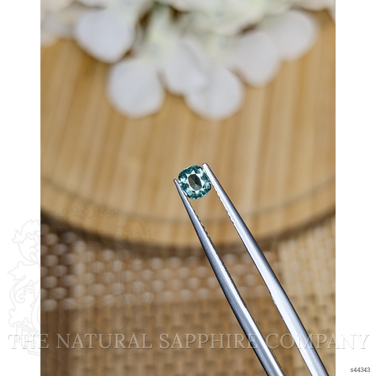 0.38 Ct. Greenish Blue Sapphire from Ceylon (Sri Lanka)