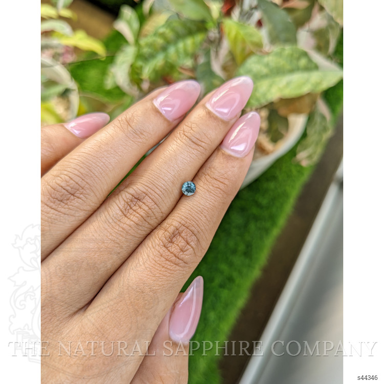 0.49 Ct. Bluish Green Sapphire from Ceylon (Sri Lanka)