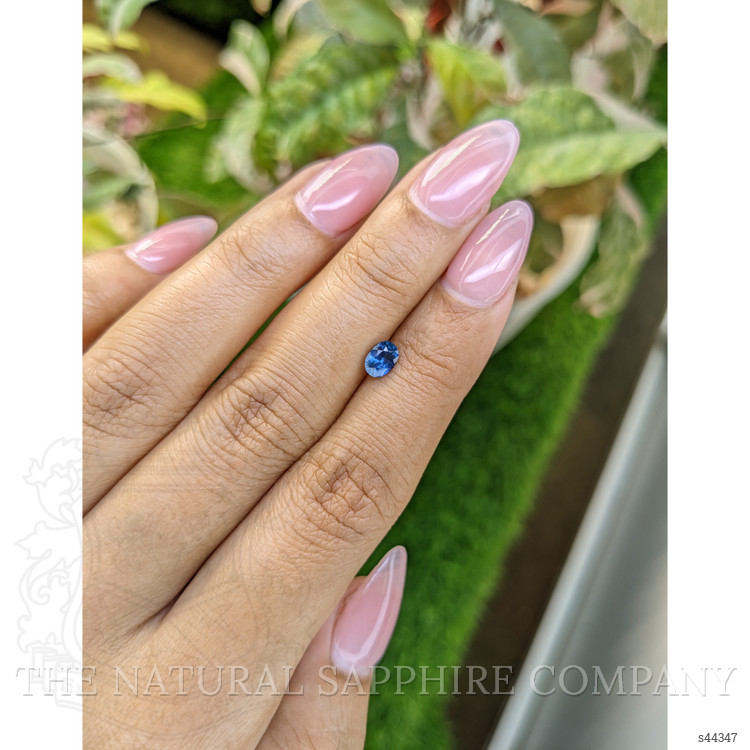 0.57 Ct. Blue Sapphire from Ceylon (Sri Lanka)