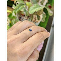 0.35 Ct. Blue Sapphire from Ceylon (Sri Lanka) Life Style