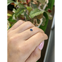 0.49 Ct. Blue Sapphire from Ceylon (Sri Lanka) Life Style