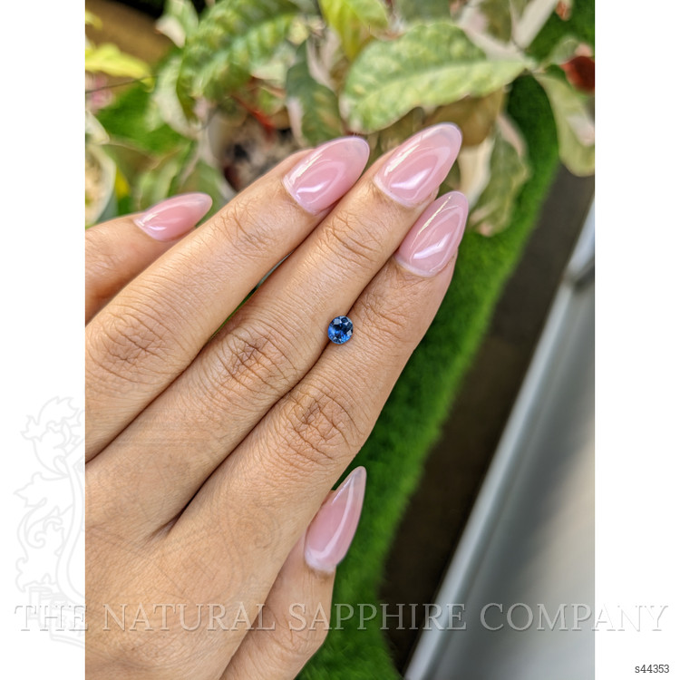 0.59 Ct. Blue Sapphire from Ceylon (Sri Lanka)
