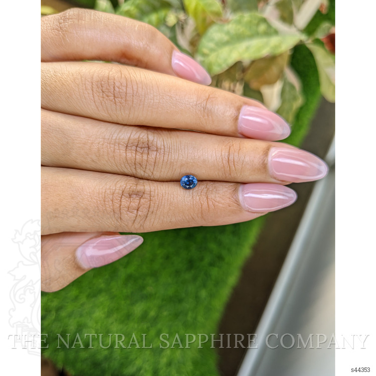0.59 Ct. Blue Sapphire from Ceylon (Sri Lanka)