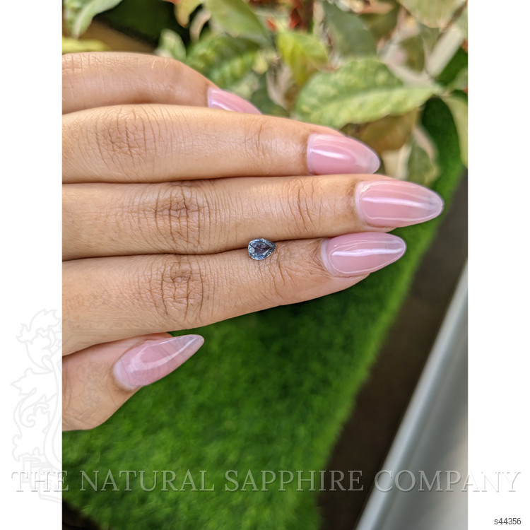 0.59 Ct. Bluish Grey Sapphire from Ceylon (Sri Lanka)
