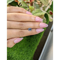 0.91 Ct. Greenish Blue Sapphire from Ceylon (Sri Lanka) Life Style
