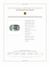 0.58 Ct. Green Sapphire from Ceylon (Sri Lanka) Scan Report