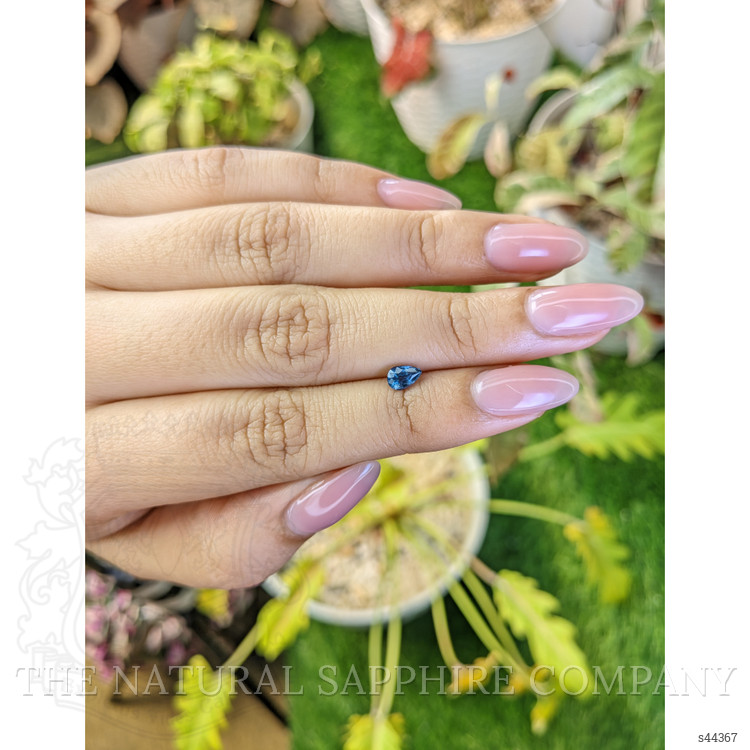 0.53 Ct. Greenish Blue Sapphire from Ceylon (Sri Lanka)