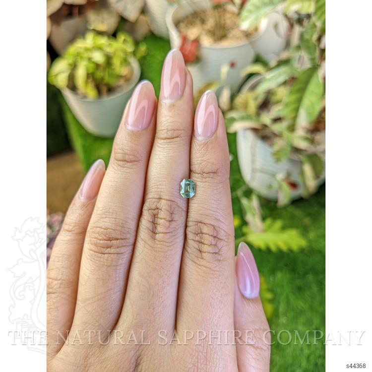0.77 Ct. Bluish Green Sapphire from Ceylon (Sri Lanka)
