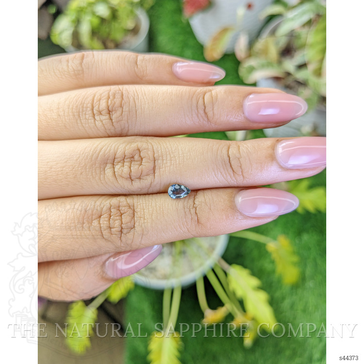 0.56 Ct. Greenish Blue Sapphire from Ceylon (Sri Lanka)