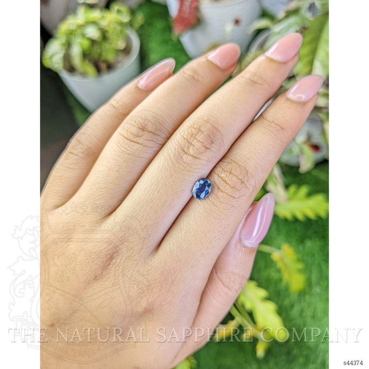 0.87 Ct. Blue Sapphire from Ceylon (Sri Lanka)