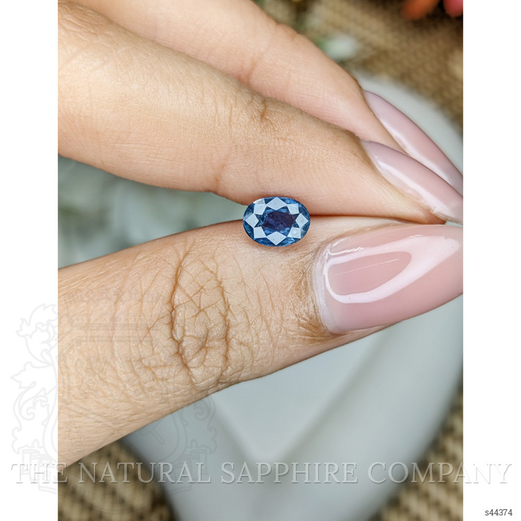 0.87 Ct. Blue Sapphire from Ceylon (Sri Lanka)