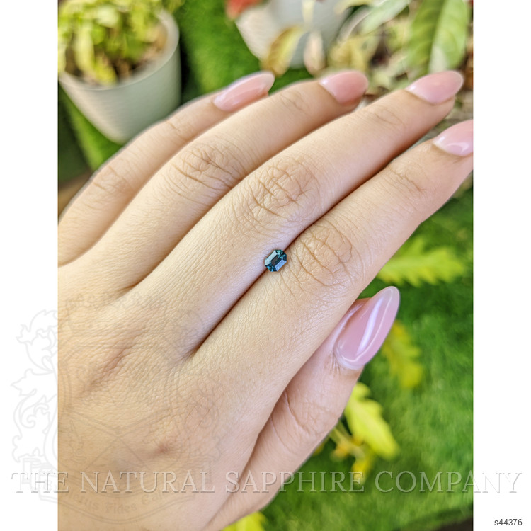 0.36 Ct. Bluish Green Sapphire from Ceylon (Sri Lanka)