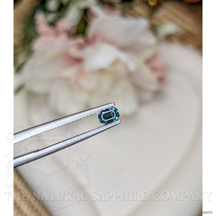0.36 Ct. Bluish Green Sapphire from Ceylon (Sri Lanka)