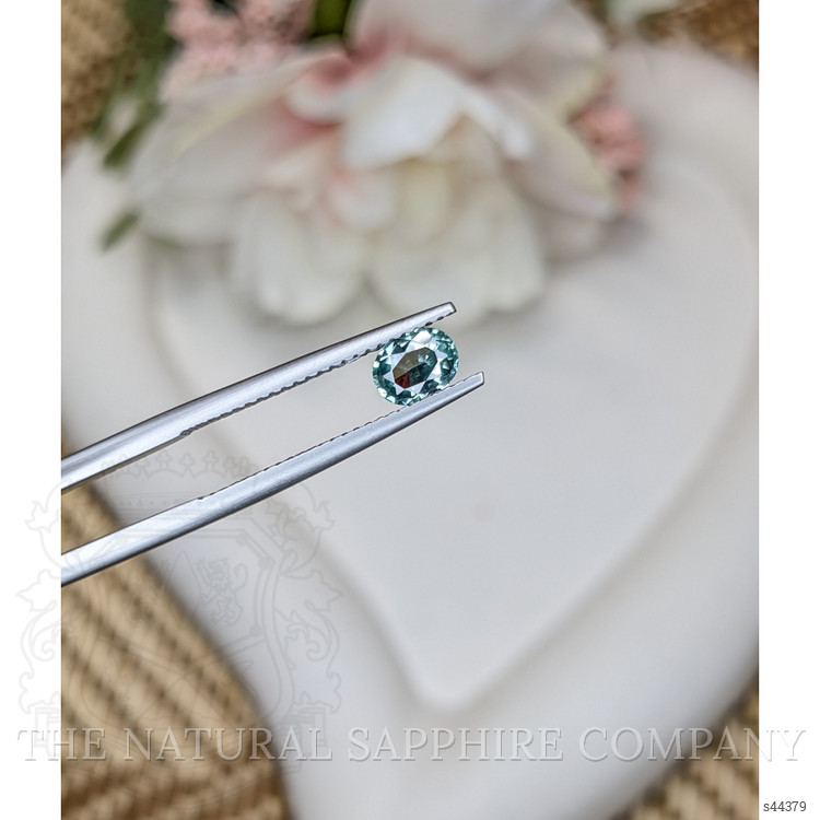 0.70 Ct. Bluish Green Sapphire from Ceylon (Sri Lanka)