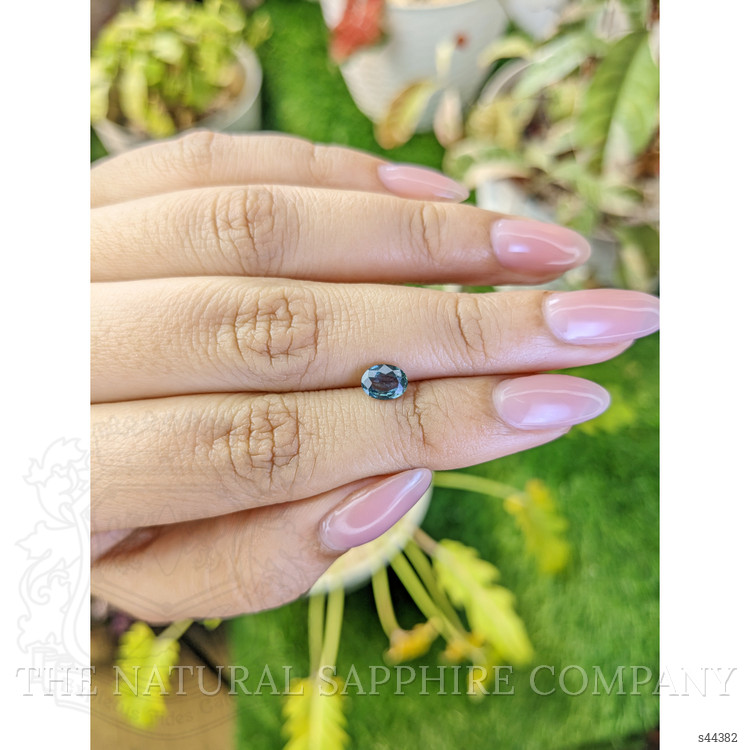 0.86 Ct. Bluish Green Sapphire from Ceylon (Sri Lanka)