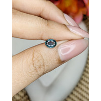 0.86 Ct. Bluish Green Sapphire from Ceylon (Sri Lanka) Life Style