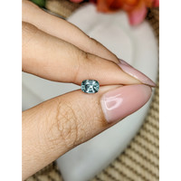 0.87 Ct. Bluish Green Sapphire from Ceylon (Sri Lanka) Life Style