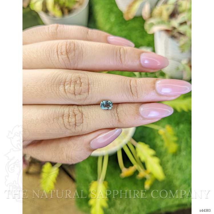 0.87 Ct. Bluish Green Sapphire from Ceylon (Sri Lanka)
