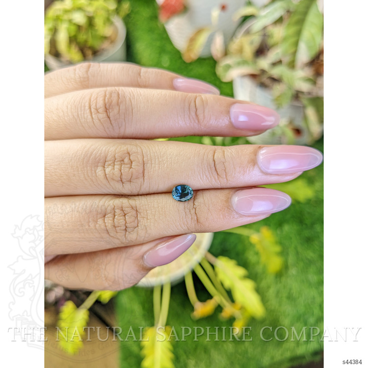 0.77 Ct. Greenish Blue Sapphire from Ceylon (Sri Lanka)