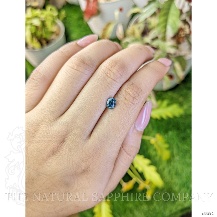 0.77 Ct. Greenish Blue Sapphire from Ceylon (Sri Lanka)