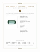 1.06 Ct. Bluish Green Sapphire from Ceylon (Sri Lanka) Scan Report
