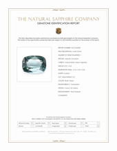 0.54 Ct. Bluish Green Sapphire from Ceylon (Sri Lanka) Scan Report