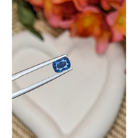 1.21 Ct. Greenish Blue Sapphire from Ceylon (Sri Lanka) Life Style