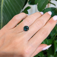 2.31 Ct. Bluish Green Sapphire from Ceylon (Sri Lanka) Life Style