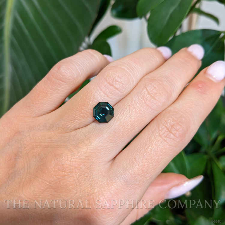 2.31 Ct. Bluish Green Sapphire from Ceylon (Sri Lanka)