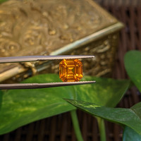 3.05 Ct. Yellowish Orange Sapphire from Ceylon (Sri Lanka) Life Style