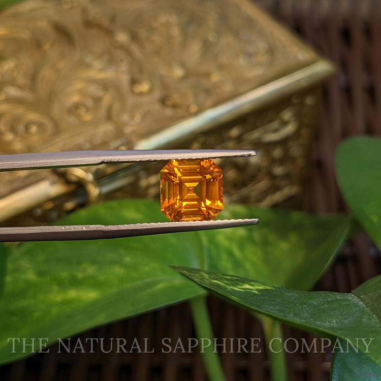 3.05 Ct. Yellowish Orange Sapphire from Ceylon (Sri Lanka)