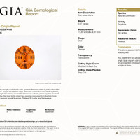 6.07 Ct. Orange Sapphire from Ceylon (Sri Lanka) Pdf