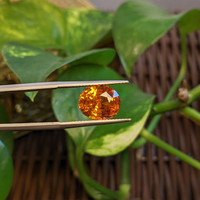 6.07 Ct. Orange Sapphire from Ceylon (Sri Lanka) Life Style