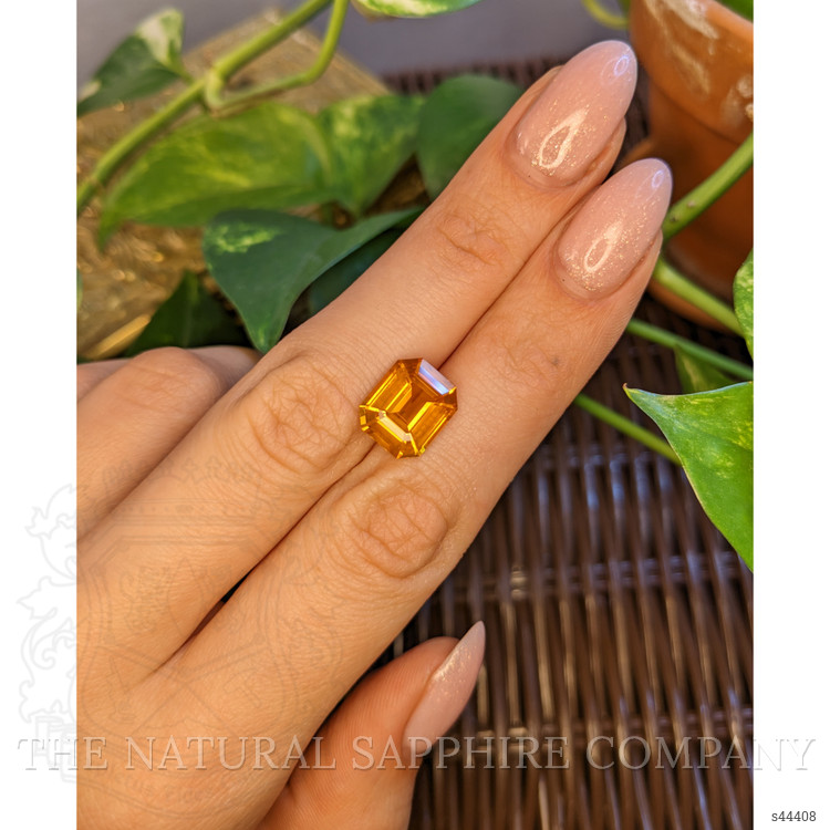 6.06 Ct. Orange Sapphire from Ceylon (Sri Lanka)