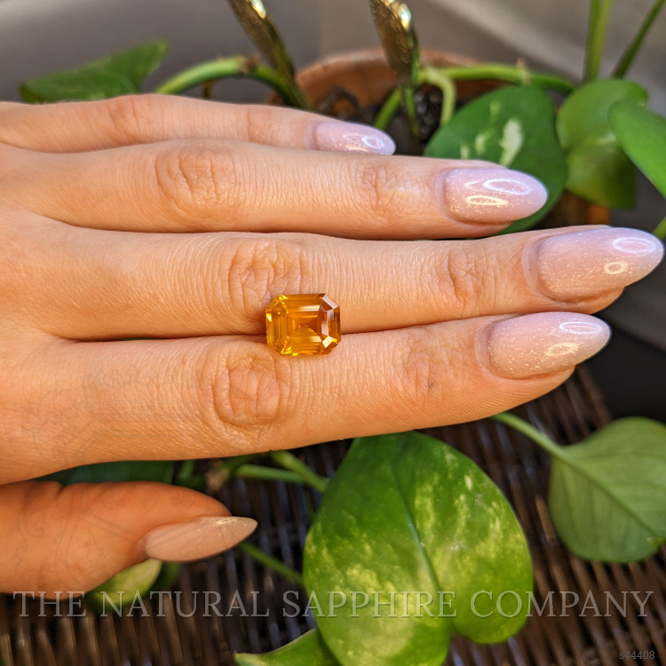6.06 Ct. Orange Sapphire from Ceylon (Sri Lanka)