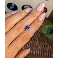 3.09 Ct. Blue Sapphire from Madagascar Life Style