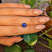 2.87 Ct. Blue Sapphire from Ceylon (Sri Lanka) Life Style