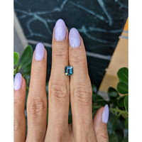 1.77 Ct. Bluish Green Sapphire from Montana Life Style