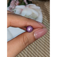 5.11 Ct. Purple Star Sapphire from Ceylon (Sri Lanka) Life Style