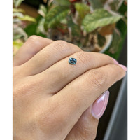 0.65 Ct. Bluish Green Sapphire from Ceylon (Sri Lanka) Life Style