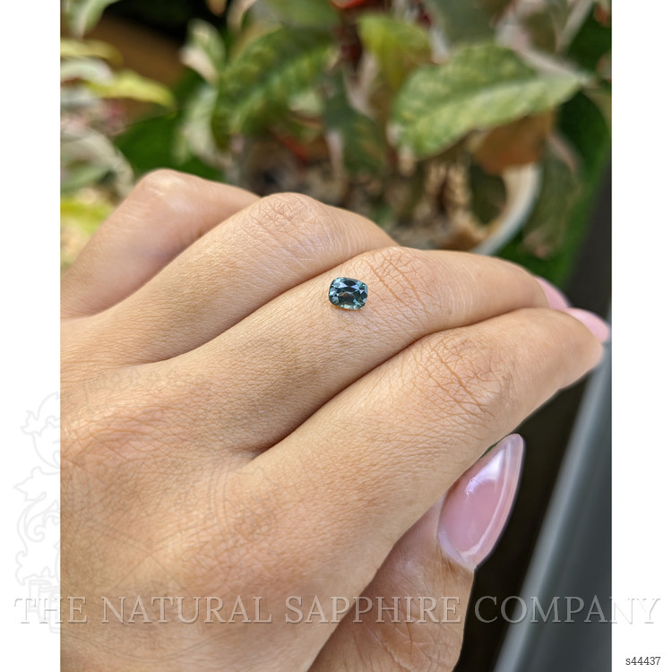 0.65 Ct. Bluish Green Sapphire from Ceylon (Sri Lanka)