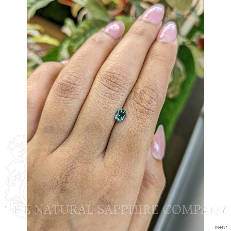 0.65 Ct. Bluish Green Sapphire from Ceylon (Sri Lanka)