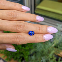 3.04 Ct. Blue Sapphire from Ceylon (Sri Lanka) Life Style