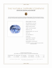 4.08 Ct. Blue Sapphire from Ceylon (Sri Lanka) Scan Report